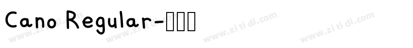 Cano Regular字体转换